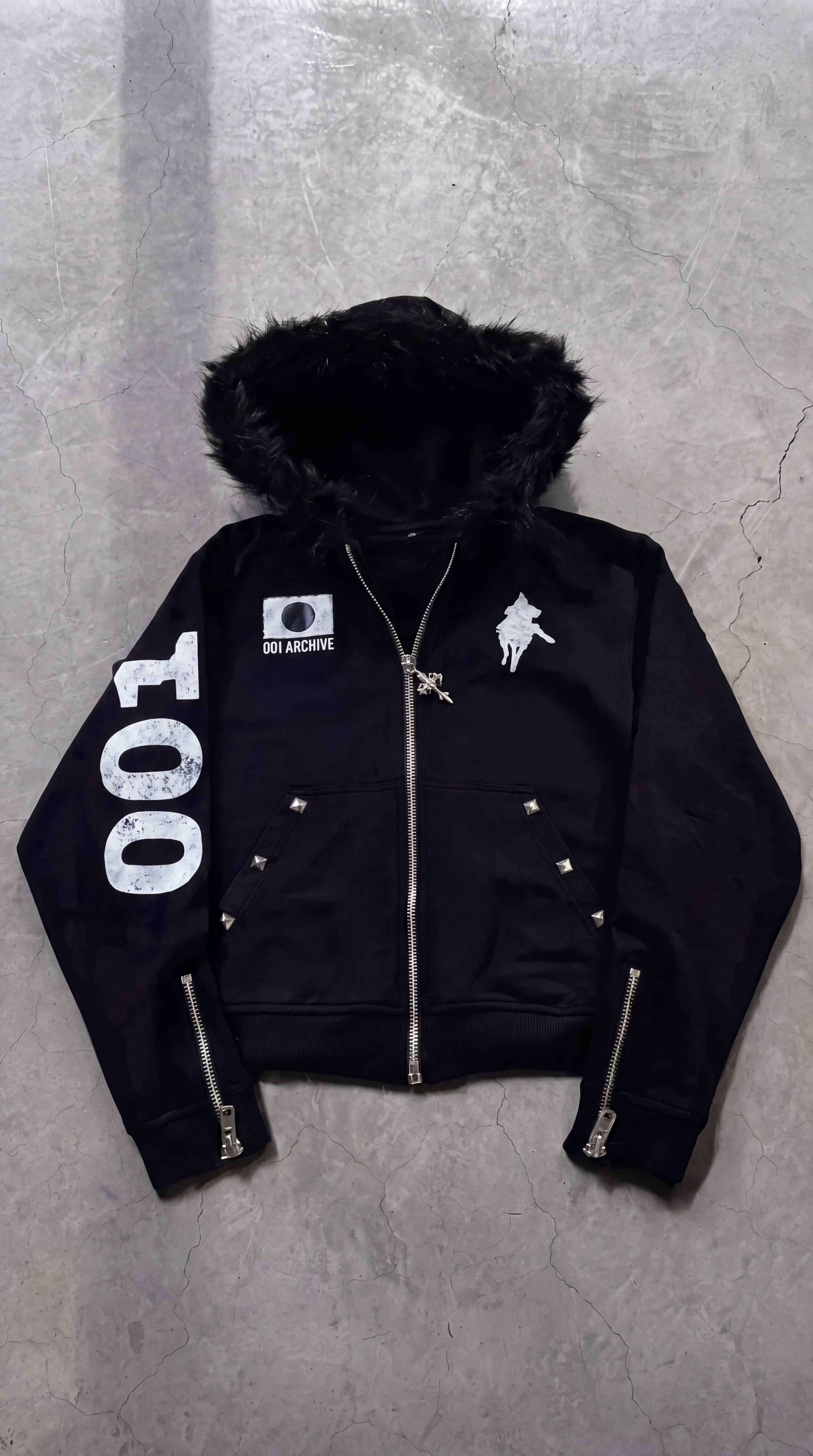 Fur Collar Zip Hoodie, Oversized · Ed. 09 | ZYRO – Zyro