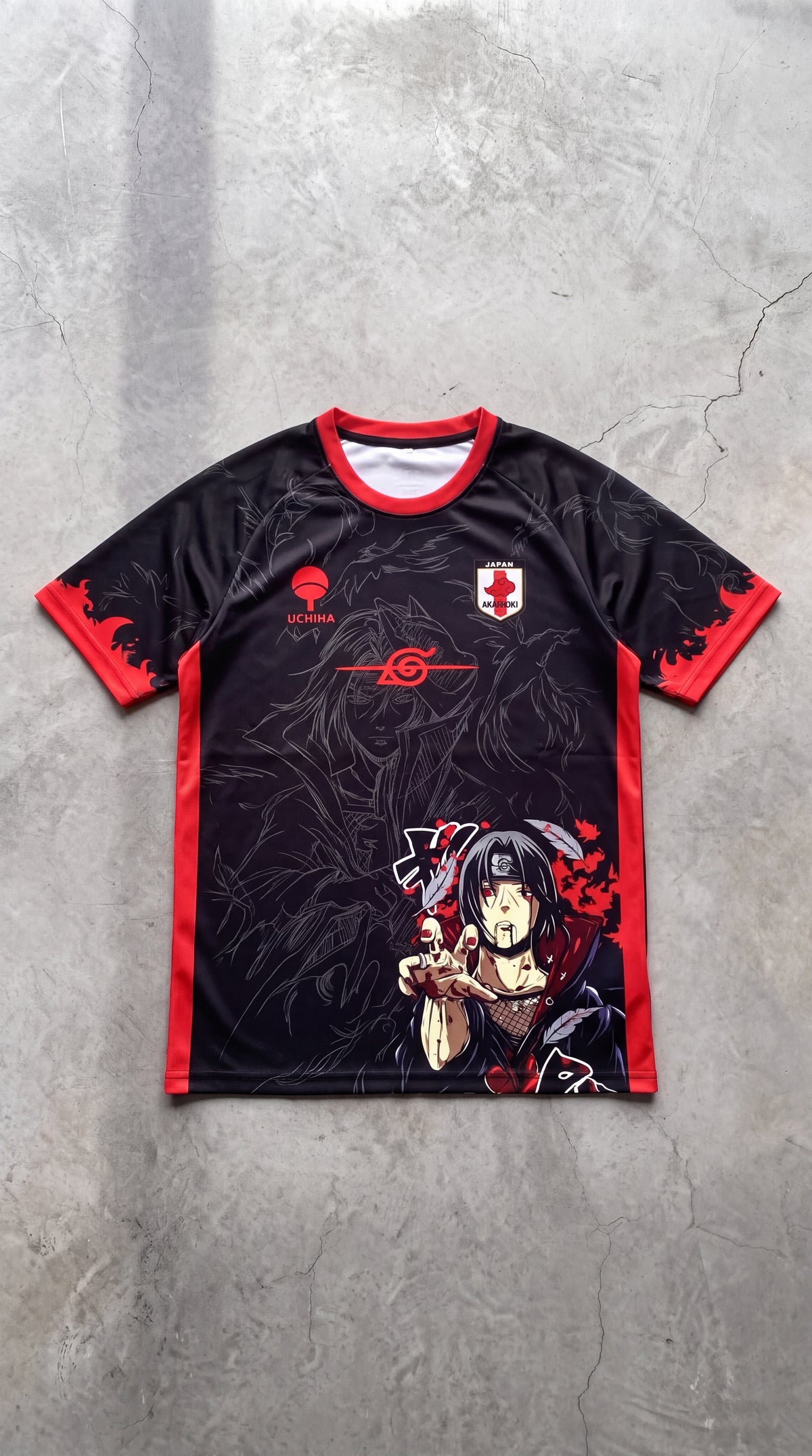 ZYRO Karasu football jersey with an all-over crow print