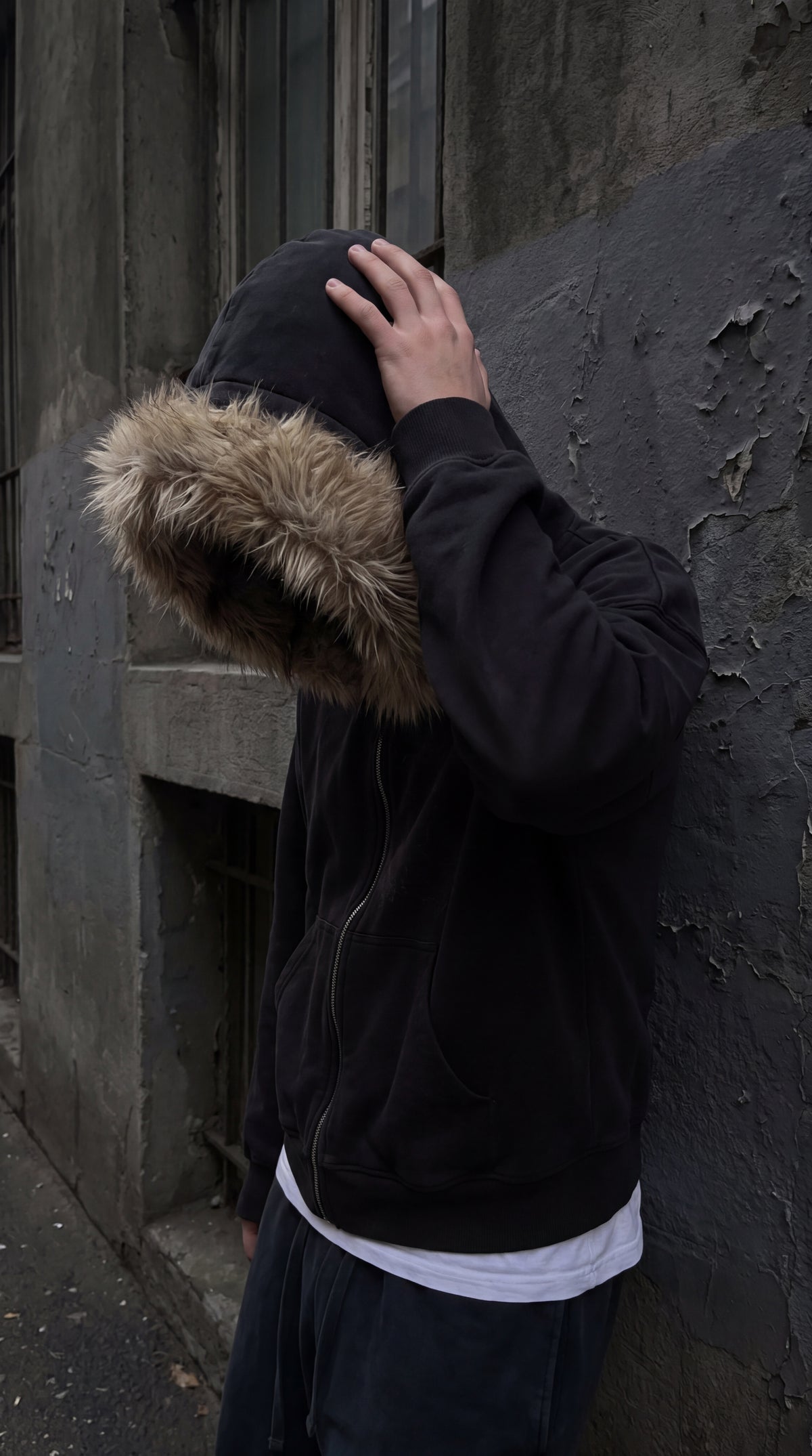 MUKURO FUR-HOOD ZIP HOODIE
