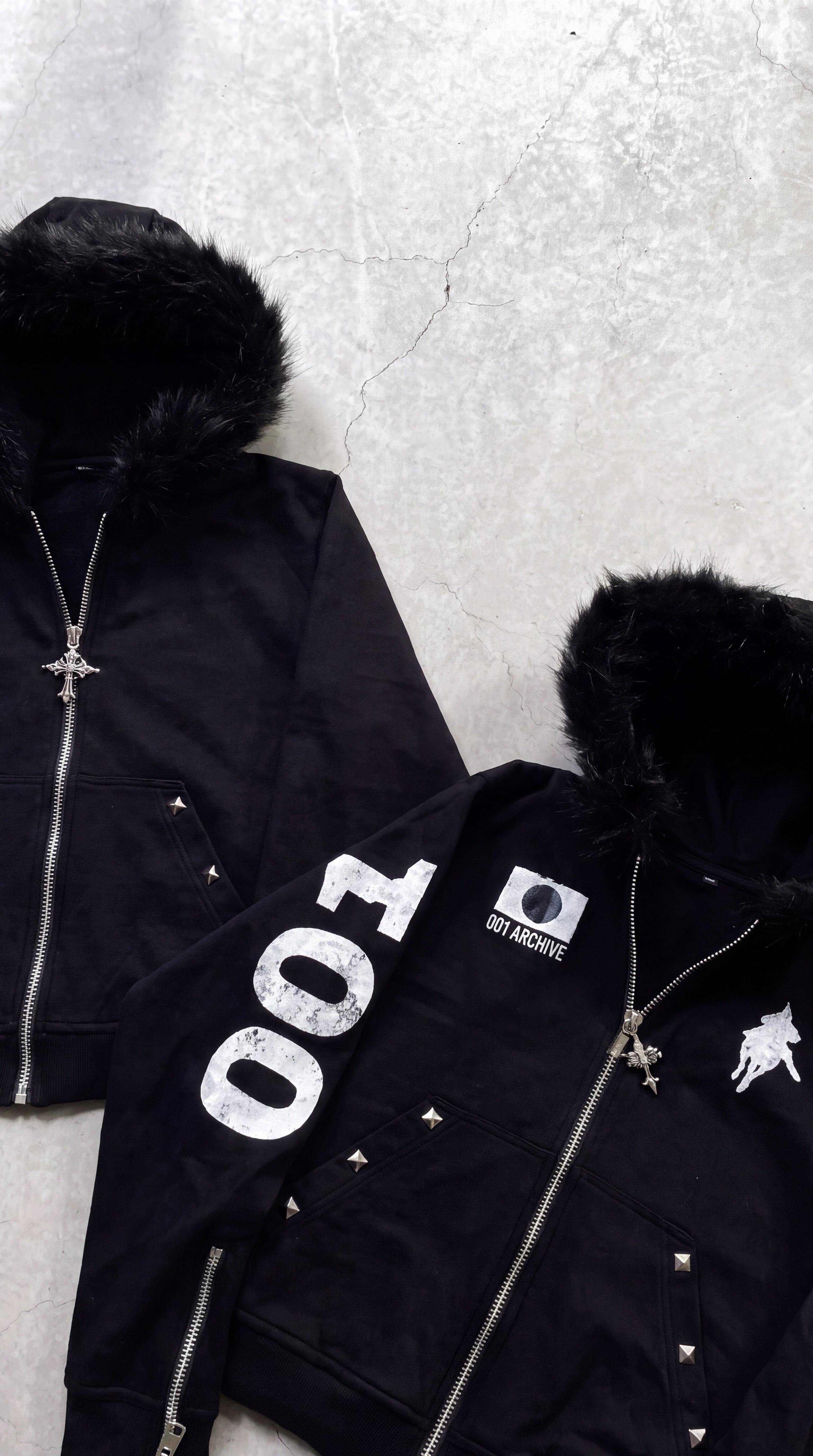 Fur Collar Zip Hoodie, Oversized · Ed. 09 | ZYRO – Zyro