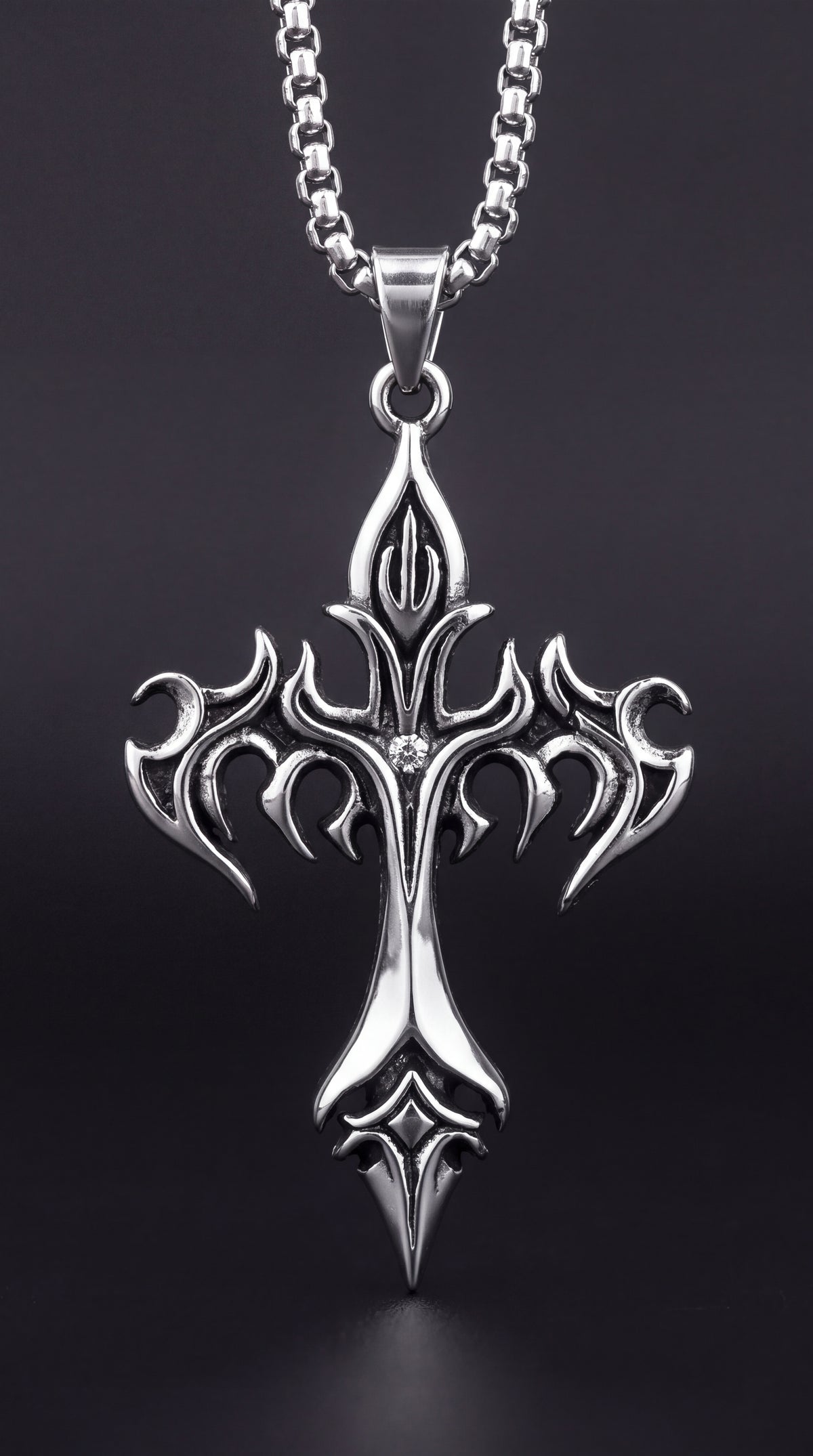 JUJI FLAME CROSS CHAIN