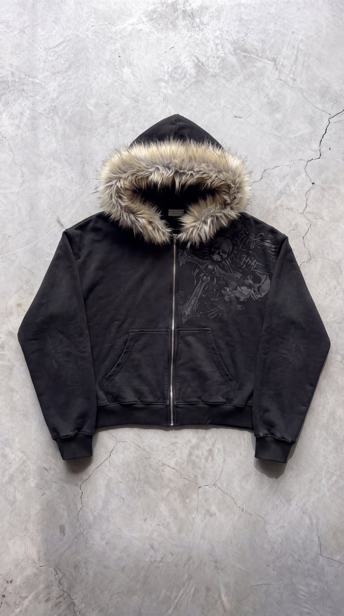 MUKURO FUR-HOOD ZIP HOODIE