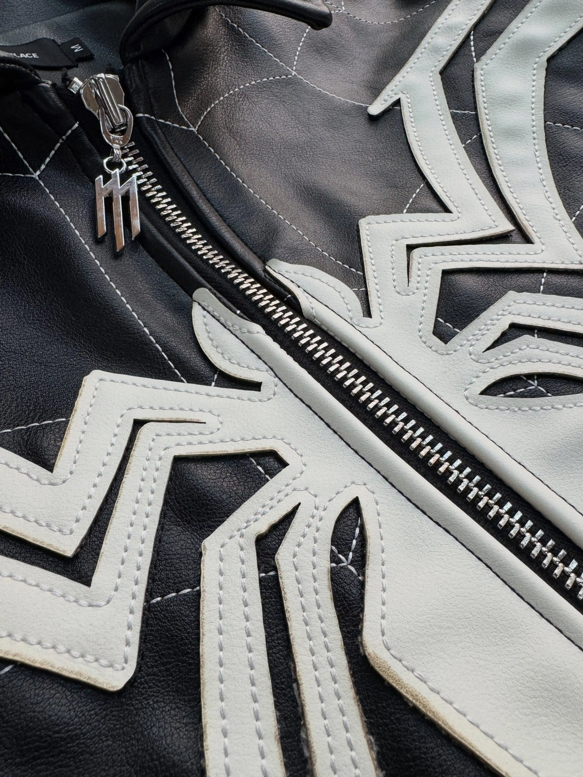 Japanese streetwear jacket with spider embroidery by ZYRO